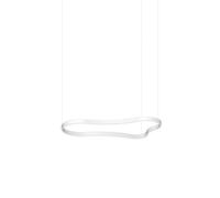 Ideal Lux Luminosa Waves 125Cm Integrated Led Pendant Ceiling Light White 3000K