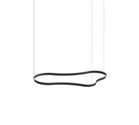 Ideal Lux Luminosa Waves 155Cm Integrated Led Pendant Ceiling Light Black 3000K