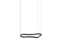 Ideal Lux Luminosa Waves 94Cm Integrated Led Pendant Ceiling Light Black 3000K