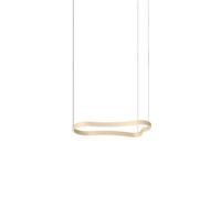 Ideal Lux Luminosa Waves 94Cm Integrated Led Pendant Ceiling Light Gold 3000K