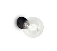 Ideal Lux Winery Single Light Wall Fitting in Glossy Black Finish