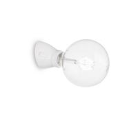 Ideal Lux Winery Single Light Wall Fitting in Glossy White Finish