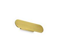 Ideal Lux Luminosa Zig Zag Oval Integrated Led Wall Lamp Brass 1300Lm 3000K