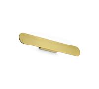 Ideal Lux Luminosa Zig Zag Oval Integrated Led Wall Lamp Brass 2350Lm 3000K