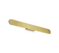 Ideal Lux Luminosa Zig Zag Oval Integrated Led Wall Lamp Brass 3100Lm 3000K
