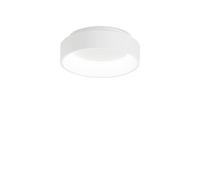 Ideal Lux Luminosa Ziggy Round 30Cm Integrated Led Semi Flush Light White, 3000K, Non-Dim