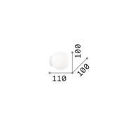 Ideal Lux Mapa Bianco Wall Lamp White