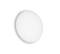 Luminosa Lighting Luminosa Mib Led Outdoor Round Simple Flush White Ip65, 3000K