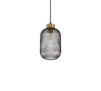 Ideal Lux MINT-1 - Indoor Glass Dome Ceiling Pendant Lamp 1 Light Smokey, E27