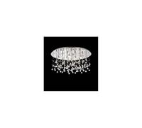 The Italian Collection Moonlight 15 Semi-Flush Ceiling Fitting In Chrome Finish With Clear Crystal