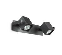 Ideal Lux Mouse 2 Light Wall Light Black