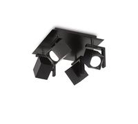 Ideal Lux Mouse 4 Light Spotlight Plate in Black Finish