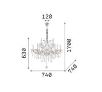 Napoleon 12 Light Pendant Light Gold Netlighting Gold One Size