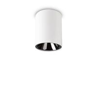 Ideal Lux Lighting Nitro Led 1 Light Round Surface Mounted Downlight White - IDL
