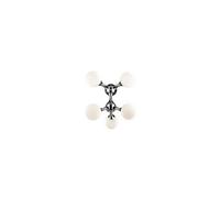 Ideal Lux Nodi Bianco 5 Light Molecular Ceiling Flush Light Chrome, E14