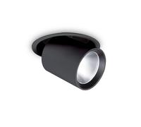 Ideal Lux Nova Adjustable Recessed Downlight Black, 4000K, 30W