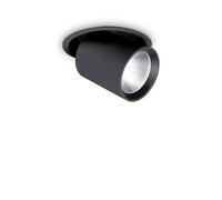 Ideal Lux Nova Adjustable Recessed Downlight Black, 4000K, 30W