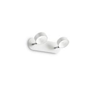Ideal Lux Oby - LED 2 Light Wall Light White