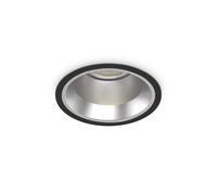 Ideal Lux Off Round Recessed Downlight Black 16.2Cm 4000K