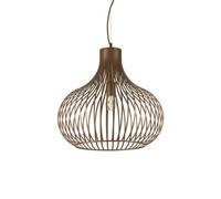 Ideal Lux Onion Single Light Large Ceiling Pendant In Brown Finish