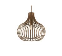 Ideal Lux Onion Single Light Medium Ceiling Pendant in Brown Finish