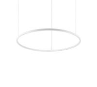 Ideal Lux Oracle Slim 90cm Round 4000K LED Ceiling Pendant in White Finish