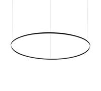 Ideal Lux Luminosa Oracle Slim 150Cm Non Dim 2700K Round Integrated Led Pendant Ceiling Light Black