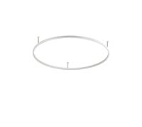 Luminosa Lighting Luminosa Oracle Ring Integrated Led Semi Flush Light White 90Cm 3000K