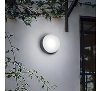 Ideal Lux outdoor wall light Urano anthracite aluminium Ø 16 cm