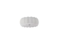 Netlighting Ovalino 8 Light Large Ceiling Flush Light White, E27