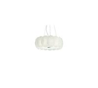 Ideal Lux Ovalino 8 Light Large Ceiling Pendant White, E27