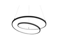 Ideal Lux Oz 80Cm Integrated Led Pendant Ceiling Light Black 2700K