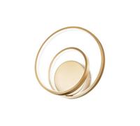 Luminosa Lighting Luminosa Oz Dimmable Swirl Integrated Led Wall Lamp Brass, 3000K