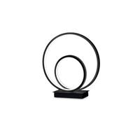 Luminosa Lighting Luminosa Oz Led Decorative Swirl Integrated Led Table Lamp Black, 3000K