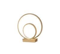 Luminosa Lighting Luminosa Oz Led Decorative Swirl Integrated Led Table Lamp Gold, 3000K