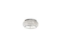 Ideal Lux Pasha 10 Light Ceiling Flush Light Chrome, Crystal, E14