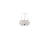 Ideal Lux Pasha' 6 Light Ceiling Pendant Chrome With Crystals, E14