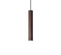 IDEAL LUX pendant light style, dark brown, Ø 6 cm, metal