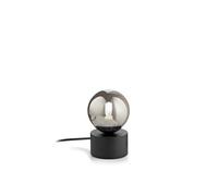 Luminosa Lighting Luminosa Perlage Globe Table Lamp Black, In-Built Switch, Non-Dim
