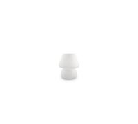 Ideal Lux Prato 1 Light Small Table Lamp White, E14