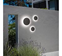 Ideal Lux Punto Integrated Led Outdoor Flush Wall Lamp Anthracite Grey 1850Lm 3000K Ip54