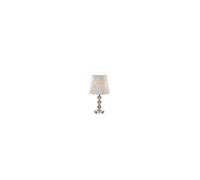 Luminosa Lighting Luminosa Queen 1 Light Medium Table Lamp Gold With Glass Decoration, E27