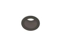 Ideal Lux Qwark 8W Warm White LED Recessed Fixed Downlight In Black Finish