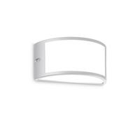 Ideal Lux Rex 1 outdoor wall light, grey, aluminium, IP44, E27
