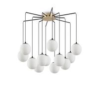 Rhapsody Indoor Cluster Ceiling Pendant Lamp 12 Lights Black G9 Netlighting Black One Size