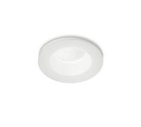Ideal Lux Room-65 Round Recessed Downlight White Ip65, 3000K, 8W