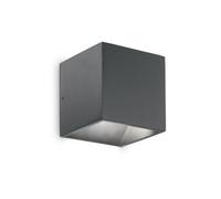 Ideal Lux Rubik 3000K LED Outdoor Up & Down Wall Fitting in Anthracite Grey Finish
