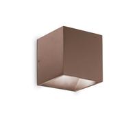 Ideal Lux Rubik Integrated Led Outdoor Up Down Wall Lamp Coffee 730Lm 3000K Ip54