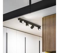 Ideal Lux Rudy 4 Light Ceiling Spotlight Bar Black