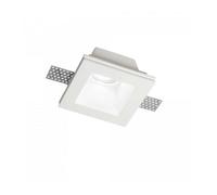 Ideal Lux Samba 1 Light Square Recessed Spotlight White, Gu10